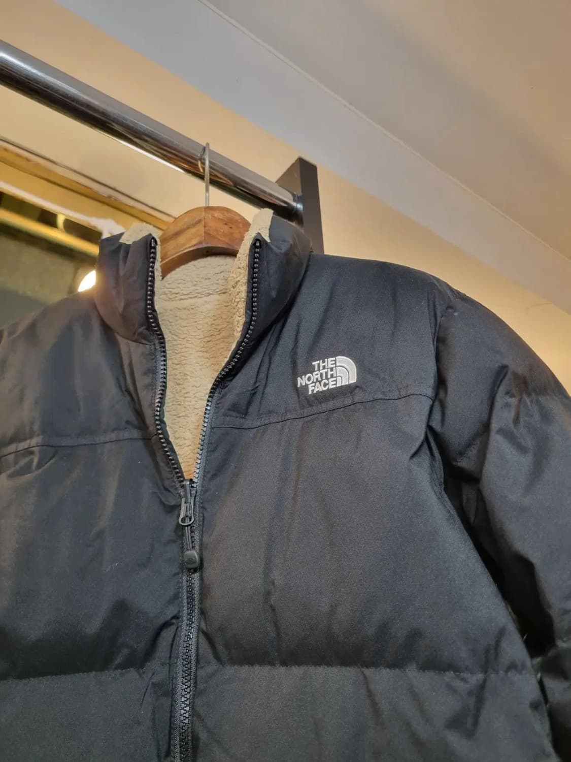 노스페이스 여성 55 가능 청소년용 160사이즈 양면 뽀글이 양털 자켓 상품이미지6