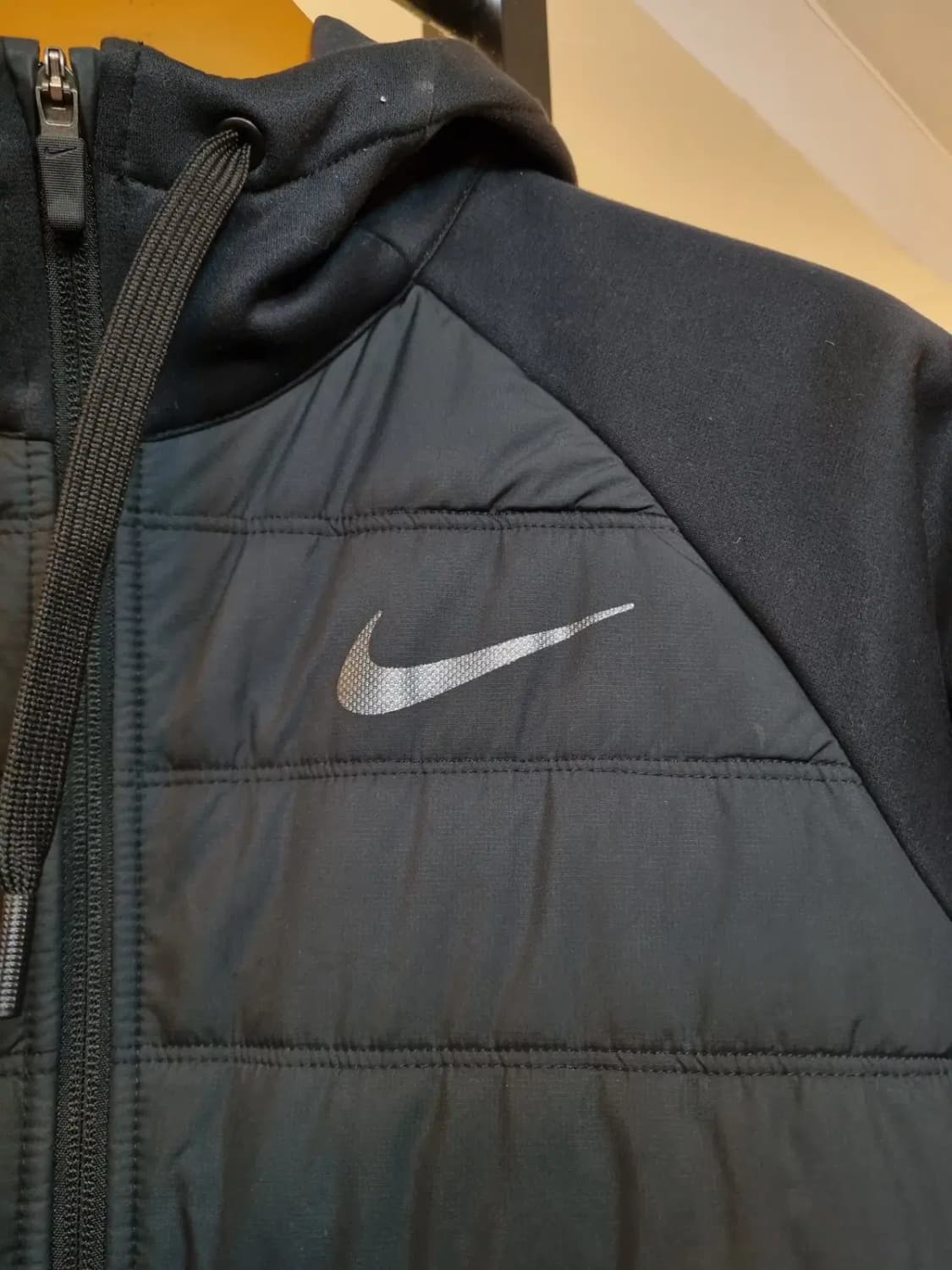 XL사이즈 나이키 스카치 로고 미쉐린 스티치 후드집업 블랙 상품이미지2