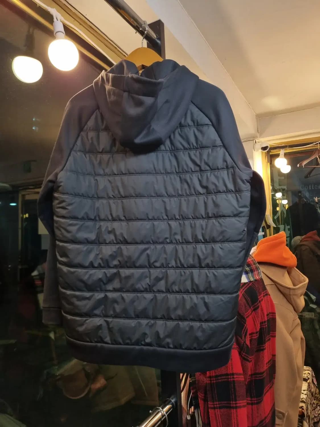 XL사이즈 나이키 스카치 로고 미쉐린 스티치 후드집업 블랙 상품이미지7