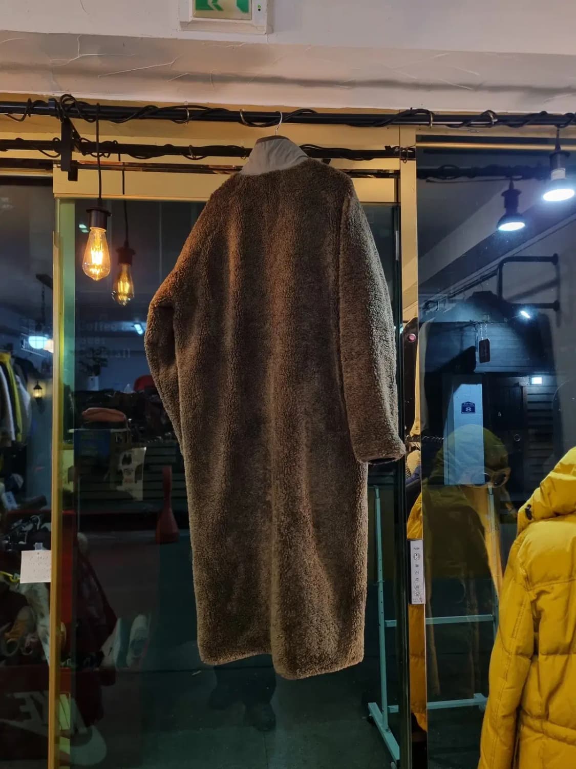 WHIDEOUT 실사이즈L 양면 바람막이 양털 뽀글이 쉐르파 롱후리스자켓 상품이미지10