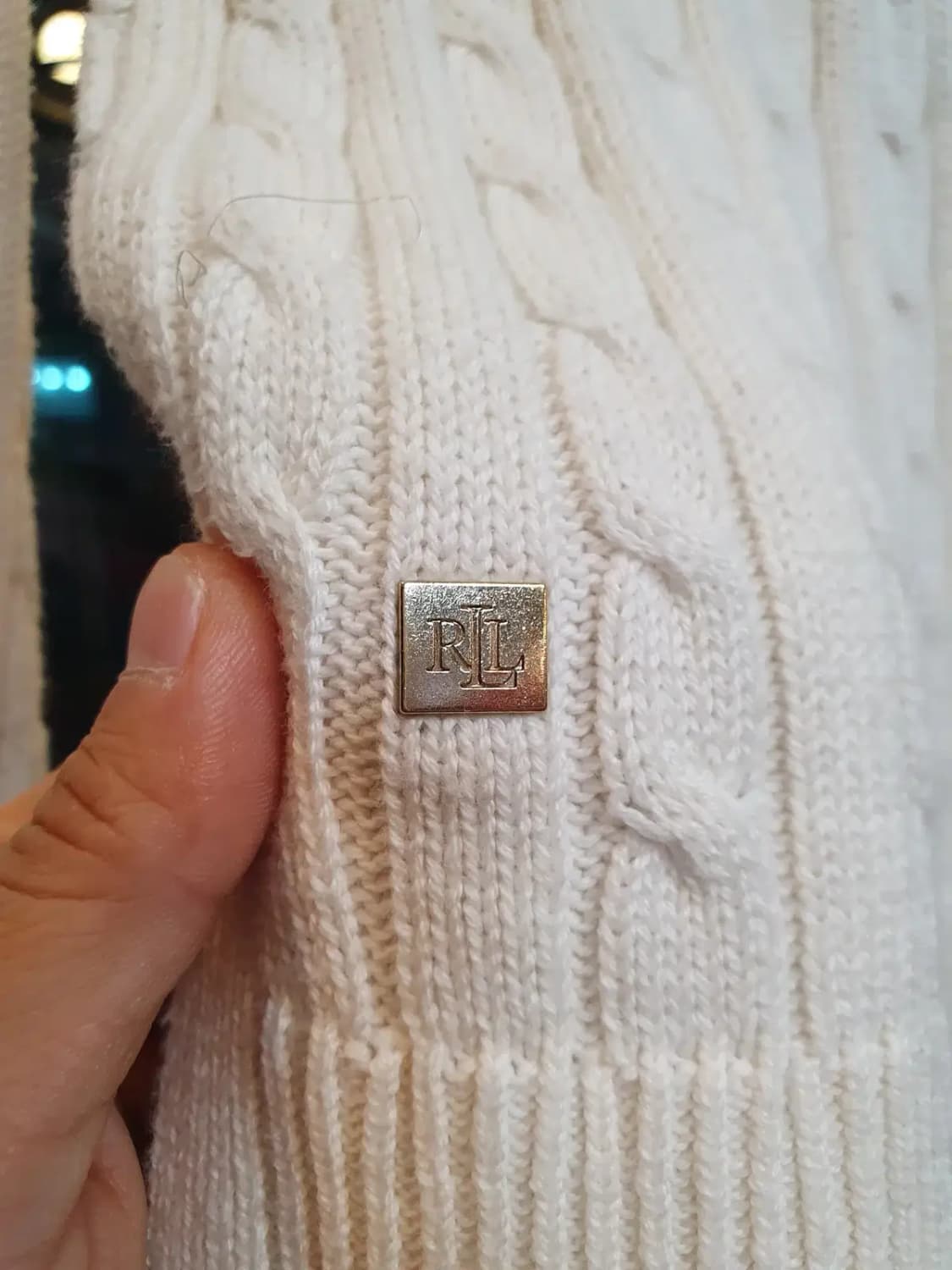 폴로 랄프로렌 클래식 꽈배기 패턴 니트 실사이즈 55 상품이미지5