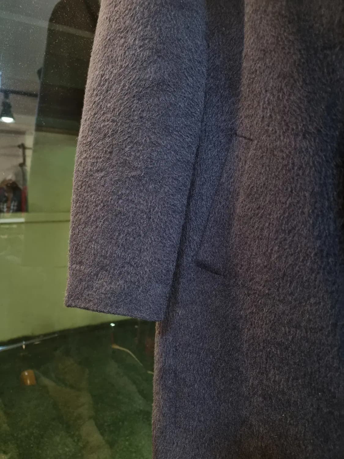 SJSJ 여성 55~슬림 66 사이즈 라마 울 70% 함유 롱코트 상품이미지4