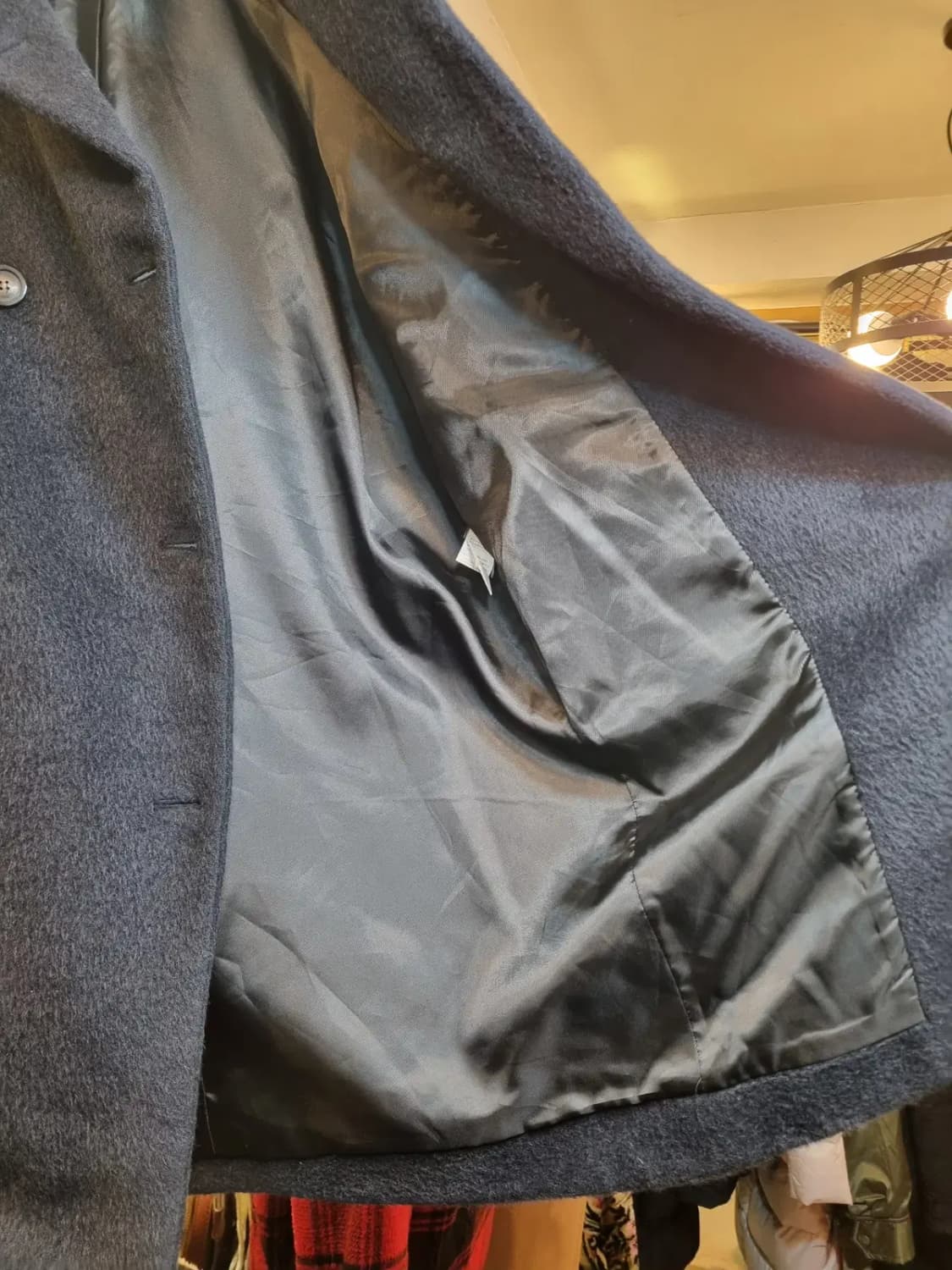 SJSJ 여성 55~슬림 66 사이즈 라마 울 70% 함유 롱코트 상품이미지5