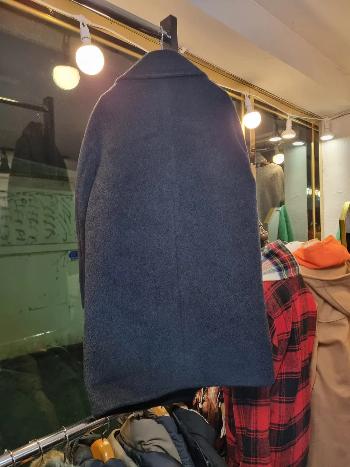 SJSJ 여성 55~슬림 66 사이즈 라마 울 70% 함유 롱코트 상품이미지7