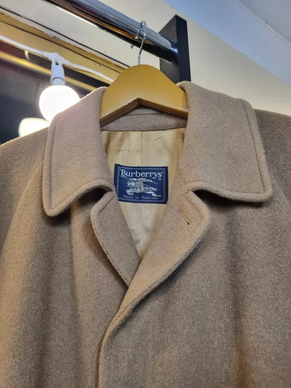최고급 명품 대장급 끝판왕 버버리 실사이즈 105 카멜 헤어 울 롱코트 상품이미지2