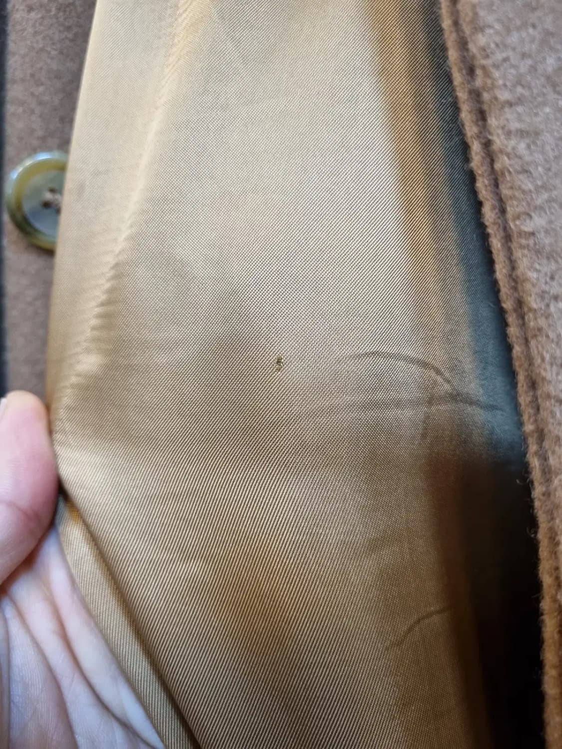 최고급 명품 대장급 끝판왕 버버리 실사이즈 105 카멜 헤어 울 롱코트 상품이미지9