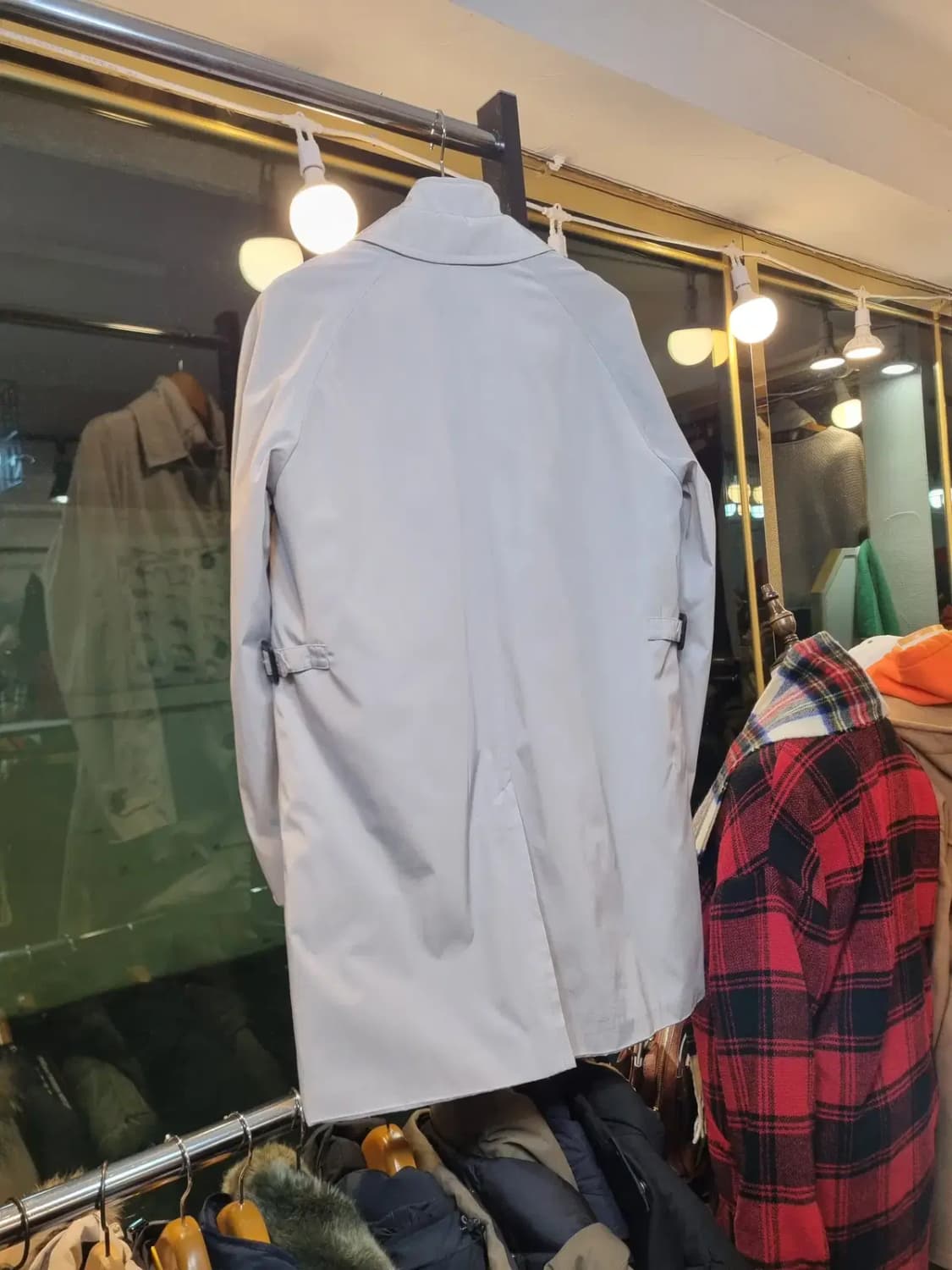 최고급 명품 대장급 끝판왕 버버리 M사이즈 조끼안감 노바체크 롱자켓코트 상품이미지9