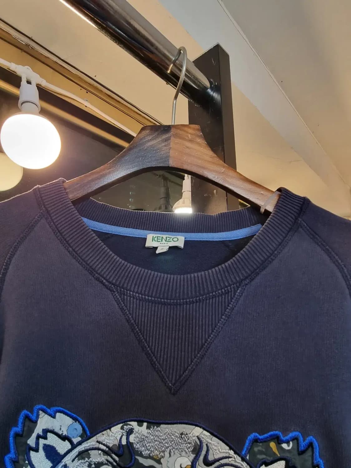 겐조 S사이즈 타이거 자수 긴팔 맨투맨 네이비 상품이미지5