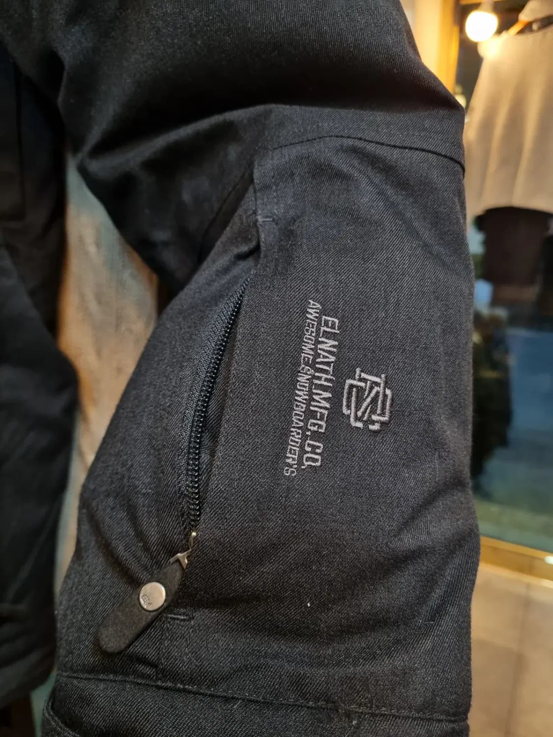 L사이즈 엘나스 오리털 덕다운 데님 배색 클래식 스키복 보드복 상품이미지10