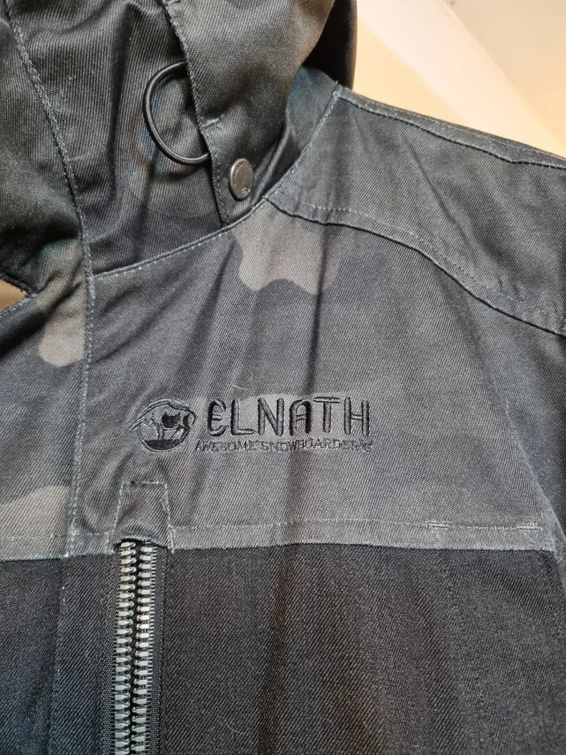 L사이즈 엘나스 오리털 덕다운 데님 배색 클래식 스키복 보드복 상품이미지3