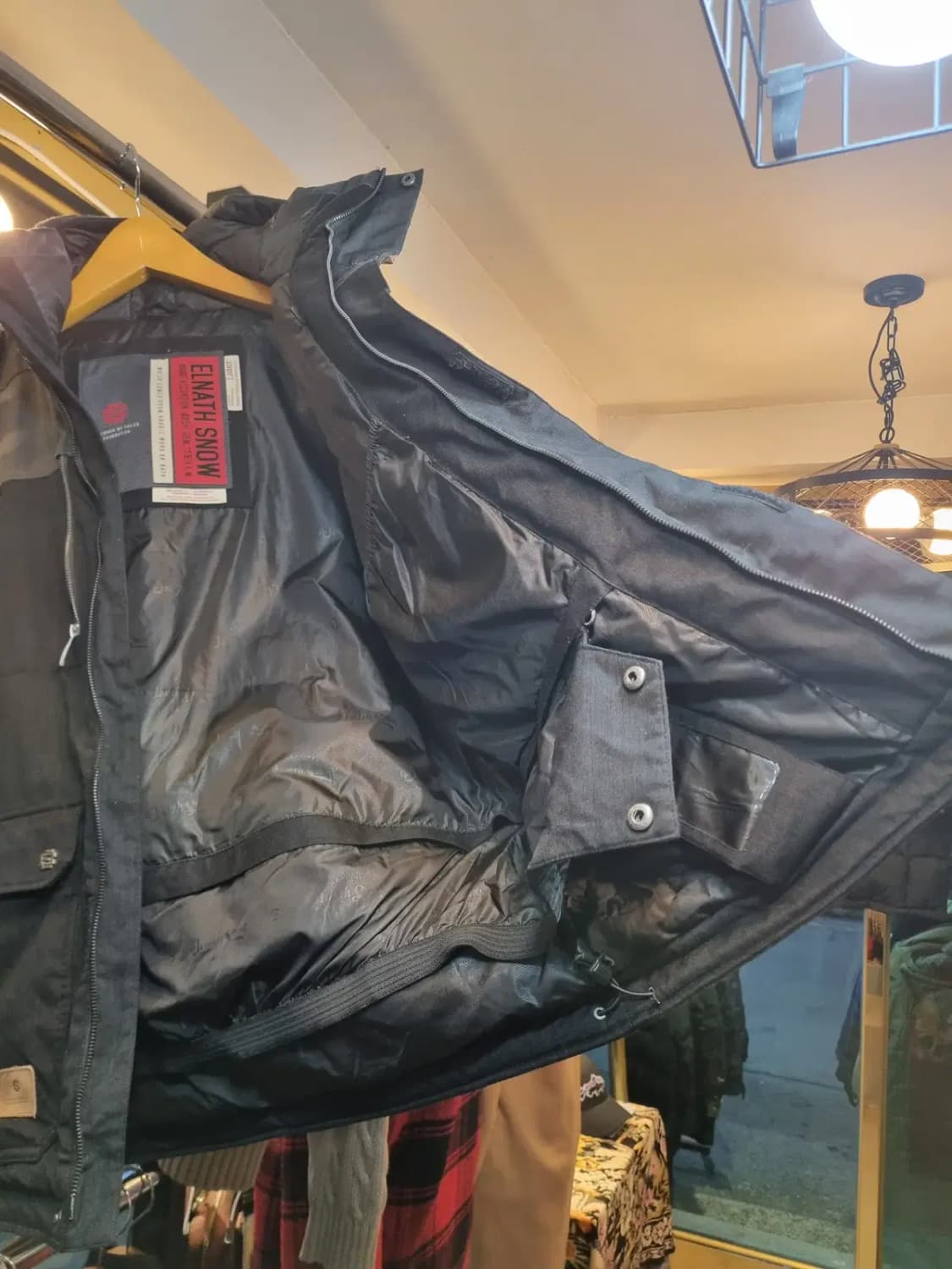 L사이즈 엘나스 오리털 덕다운 데님 배색 클래식 스키복 보드복 상품이미지8