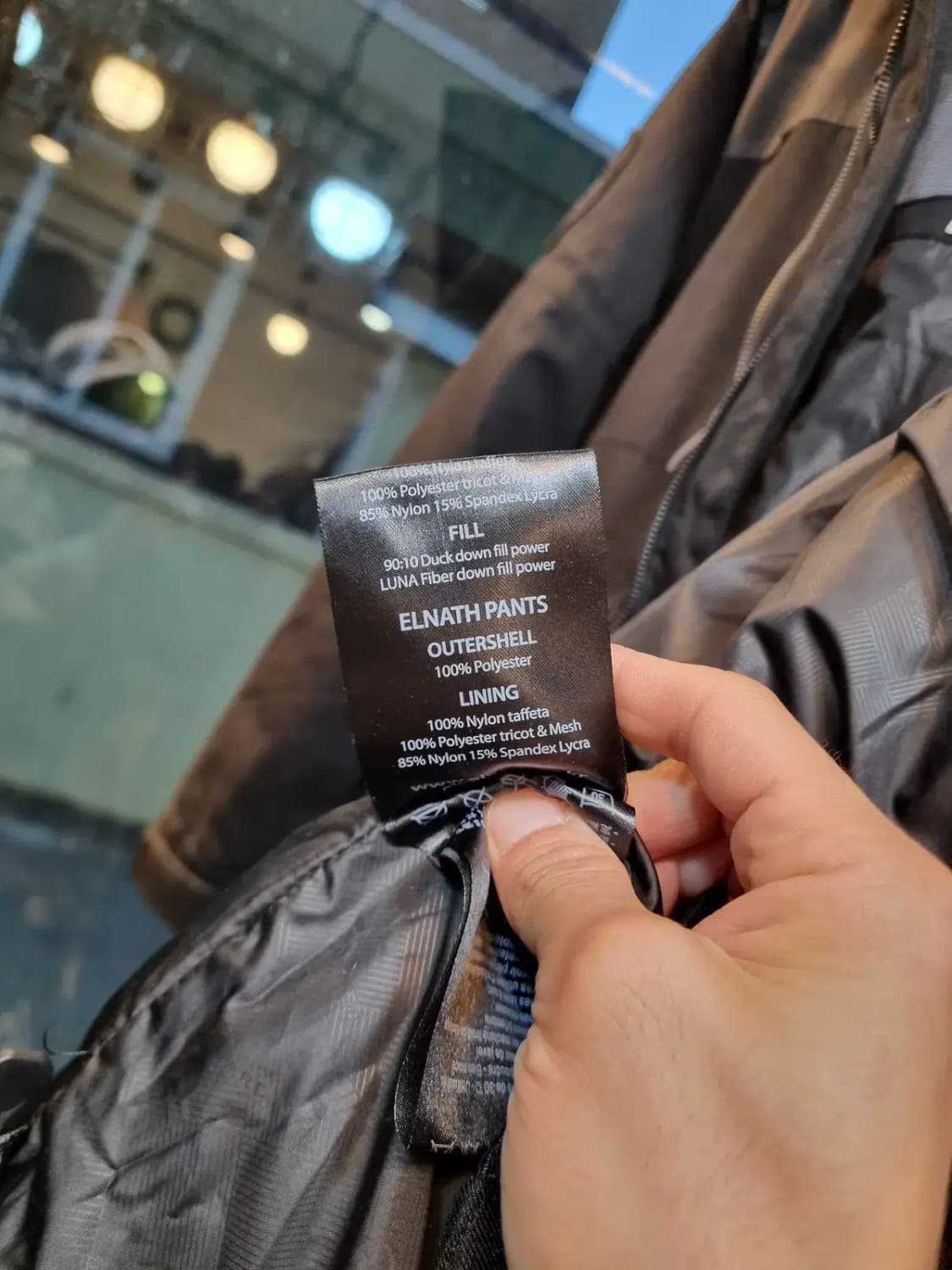 L사이즈 엘나스 오리털 덕다운 데님 배색 클래식 스키복 보드복 상품이미지9