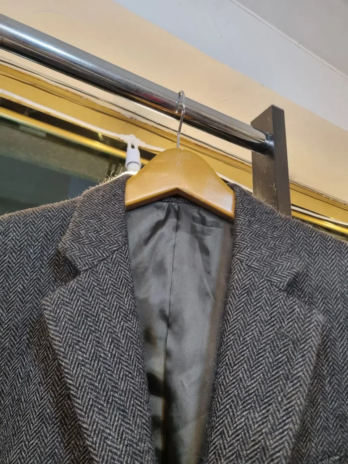 제이프레스 클래식 끝판왕 대장급 105사이즈 헤링본 패턴 울 100%자켓 상품이미지3