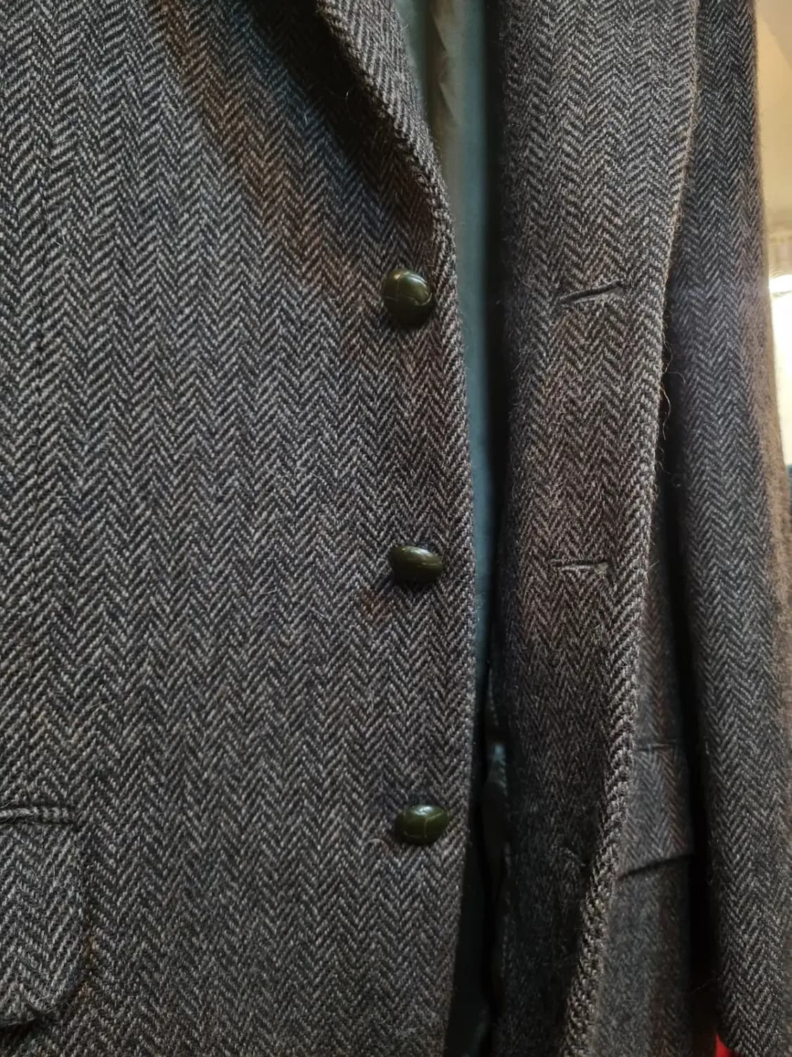 제이프레스 클래식 끝판왕 대장급 105사이즈 헤링본 패턴 울 100%자켓 상품이미지4