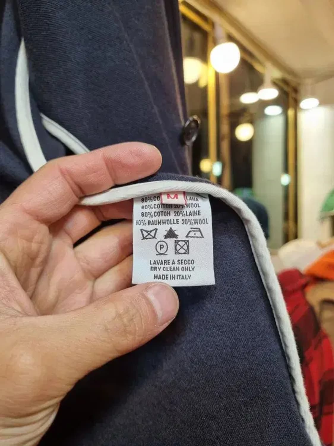 퍼스트패턴 샌프란시스코마켓 별주 M사이즈 울 코튼 혼방 자켓 블레이저 상품이미지8