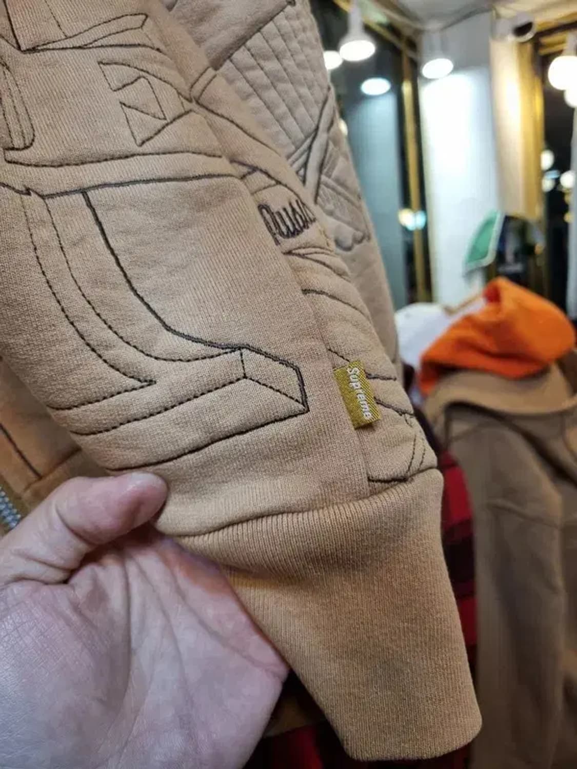 슈프림 08AW 자유의 여신상 업타운 써멀 후드 집업 M사이즈 상품이미지5