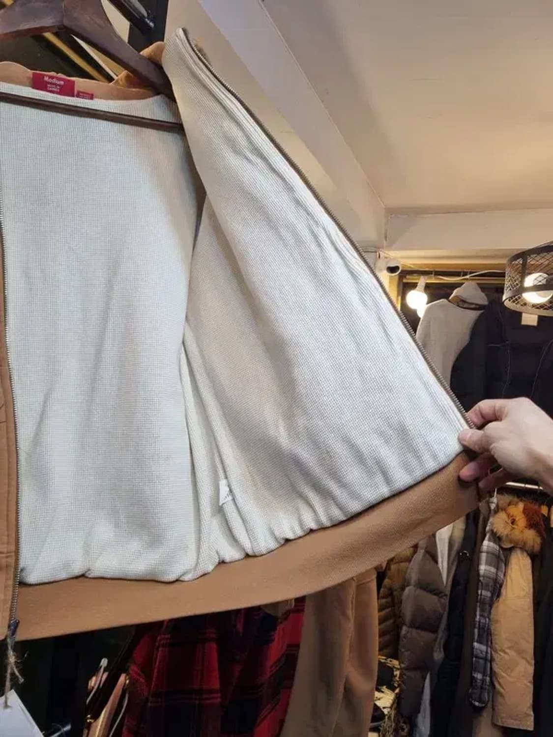 슈프림 08AW 자유의 여신상 업타운 써멀 후드 집업 M사이즈 상품이미지6