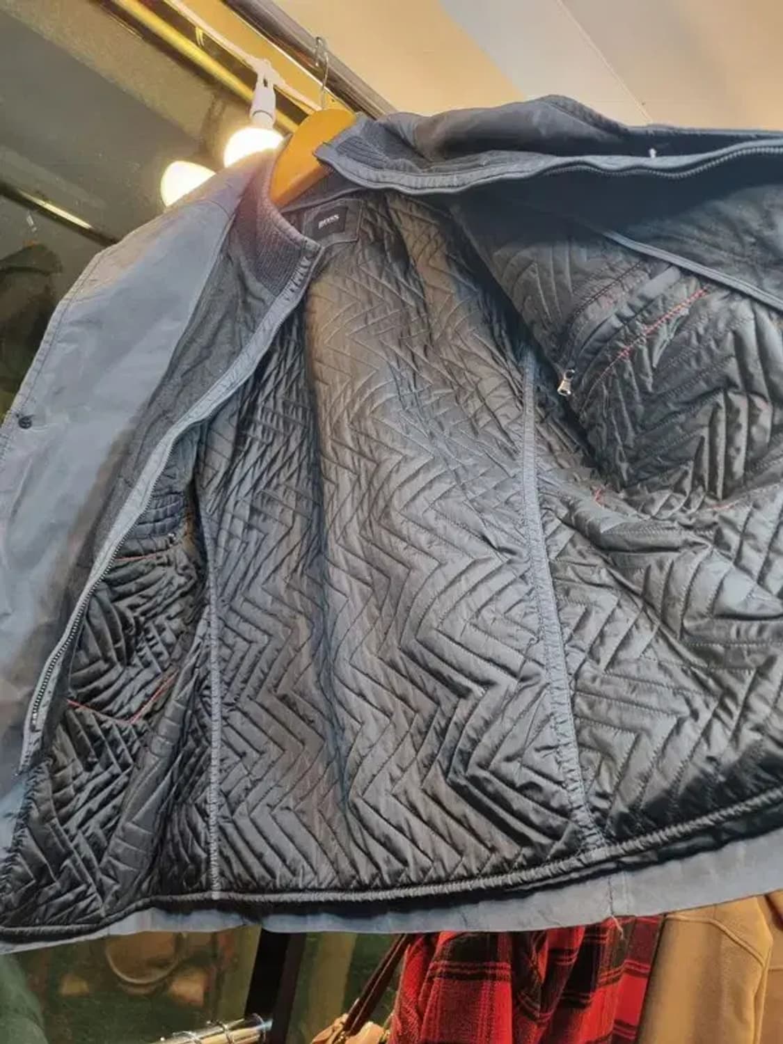 휴고보스 철로고 48사이즈 목폴라 터틀넥 분리가능 자켓 블레이저 상품이미지10