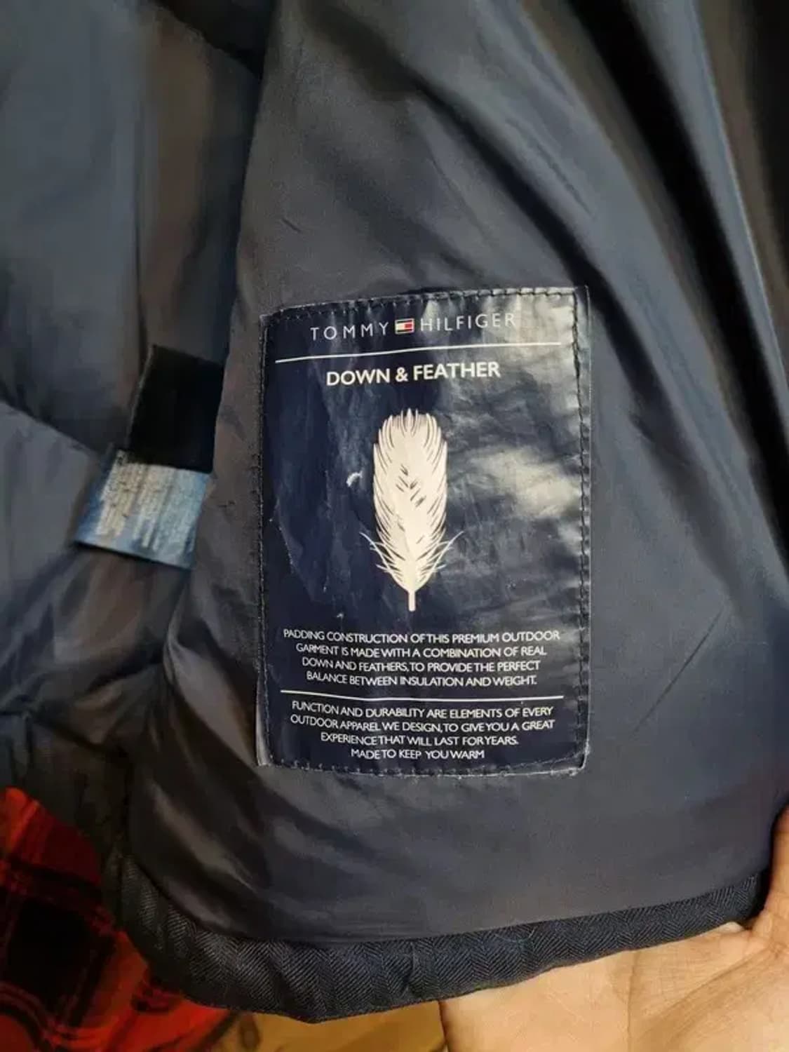 타미힐피거 XL사이즈 헤링본 패턴 깃털 다운 패딩조끼 상품이미지8