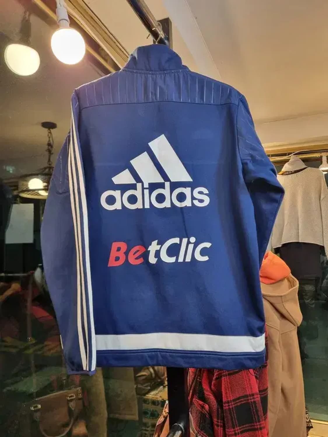 아디다스 올림피크드마르세유 블록코어 대장급 아노락 웜업 110사이즈 상품이미지3