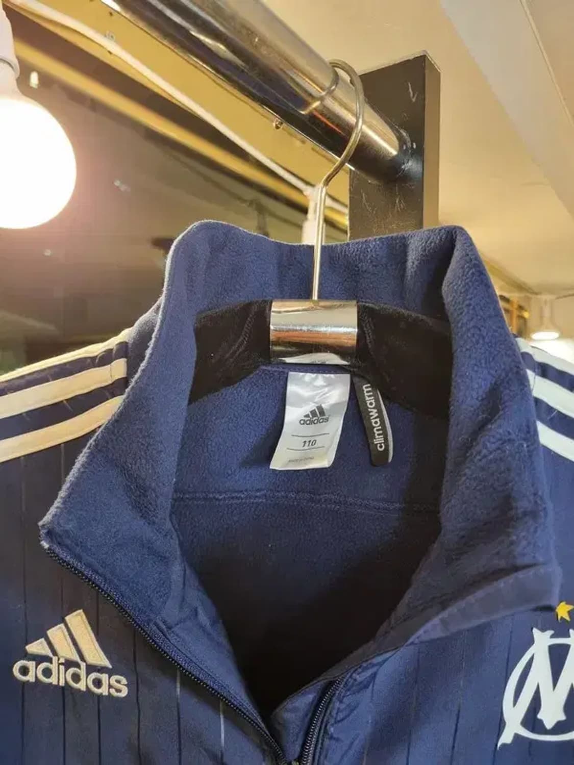 아디다스 올림피크드마르세유 블록코어 대장급 아노락 웜업 110사이즈 상품이미지4