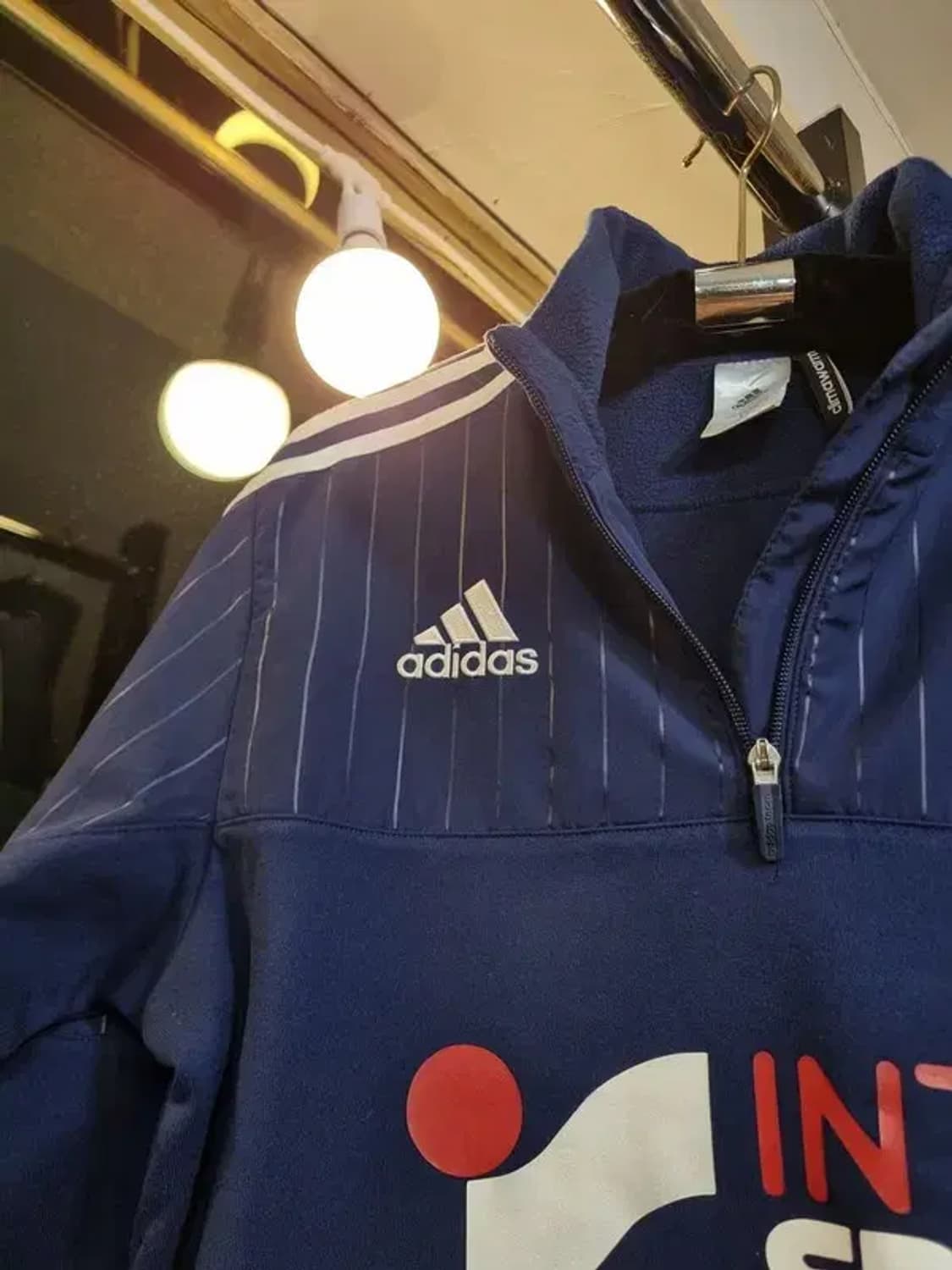 아디다스 올림피크드마르세유 블록코어 대장급 아노락 웜업 110사이즈 상품이미지5
