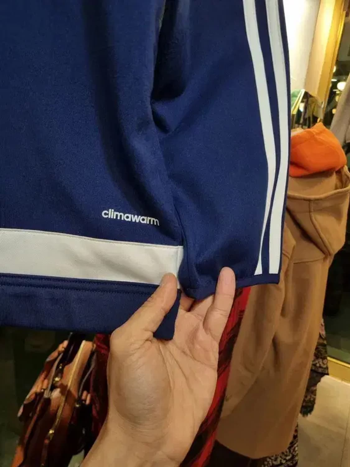 아디다스 올림피크드마르세유 블록코어 대장급 아노락 웜업 110사이즈 상품이미지8