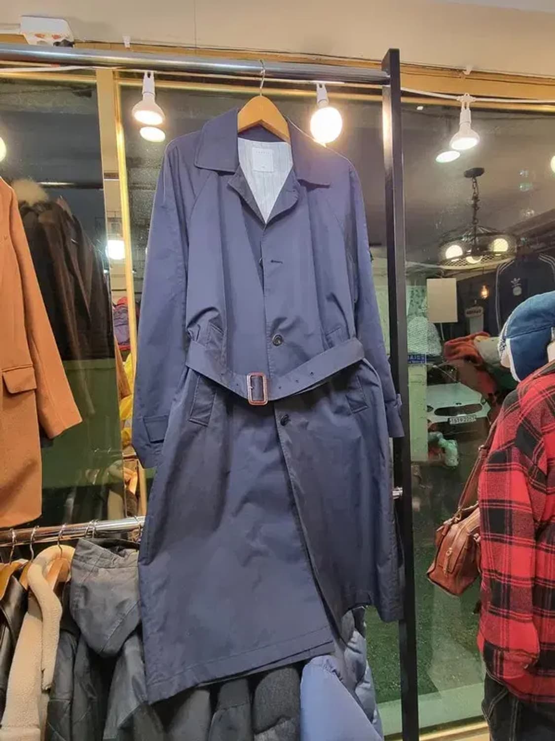 산드로 실사이즈 105 클래식 디테일 벨티드 트렌치코트 상품이미지1