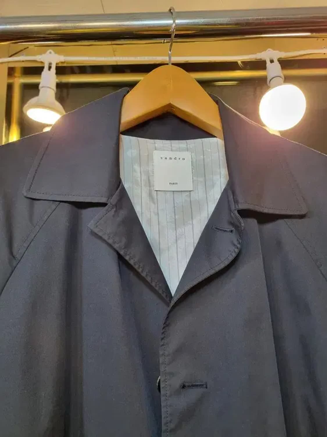 산드로 실사이즈 105 클래식 디테일 벨티드 트렌치코트 상품이미지4