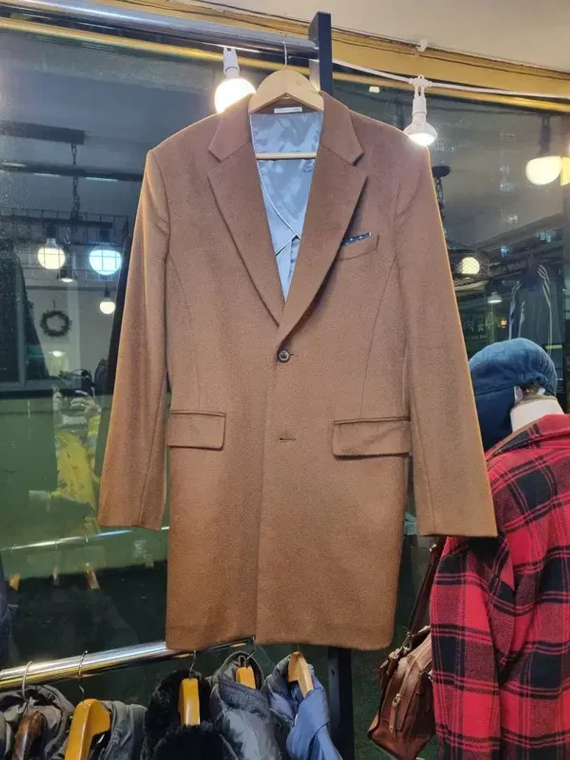 지오지아 실사이즈 100 캐시미어 울 혼방 코트 상품이미지1