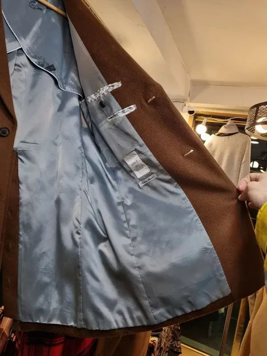 지오지아 실사이즈 100 캐시미어 울 혼방 코트 상품이미지7