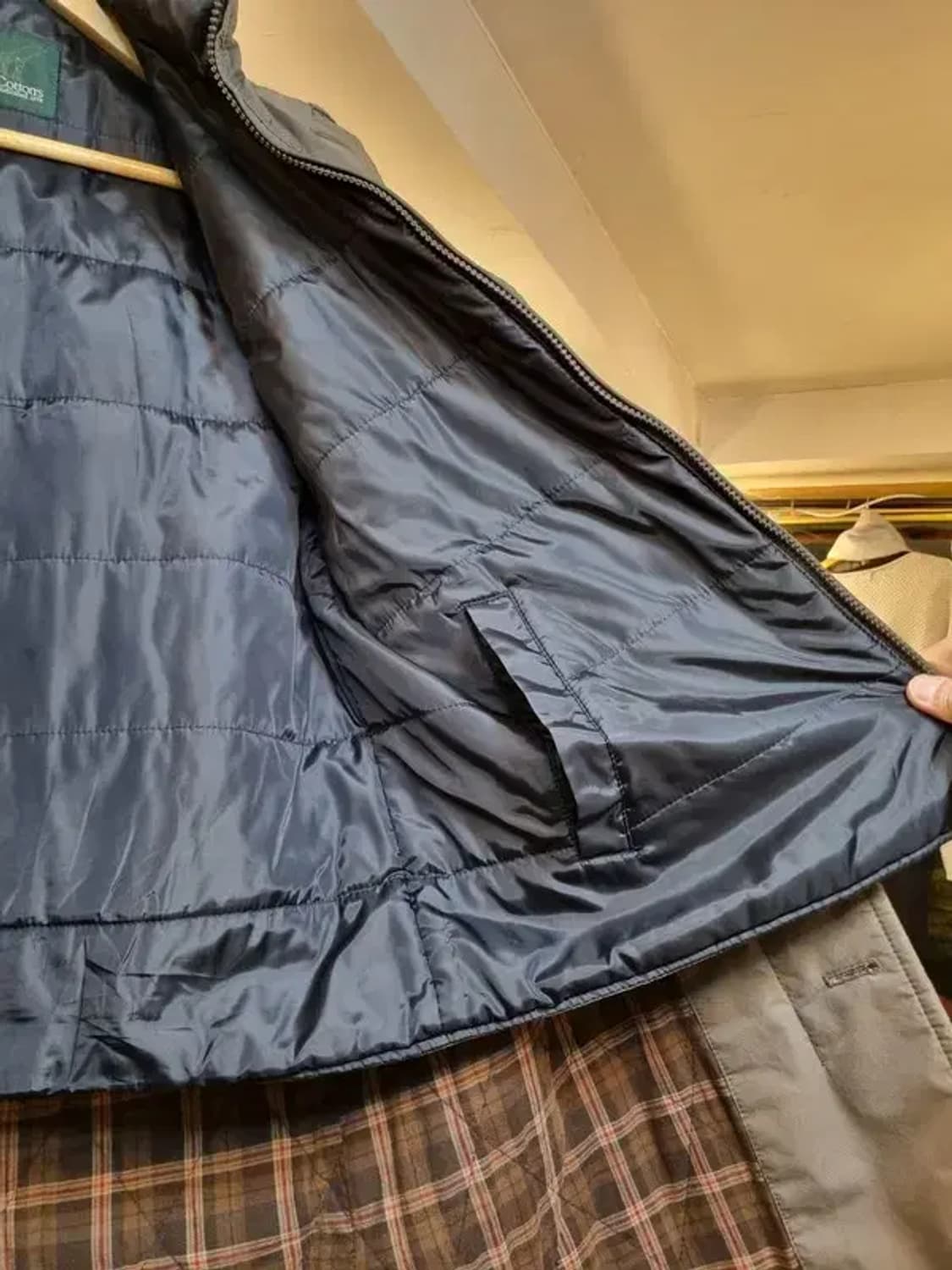 헨리코튼 사이즈 95 파일럿 스웨이드 라이닝 코트 상품이미지9