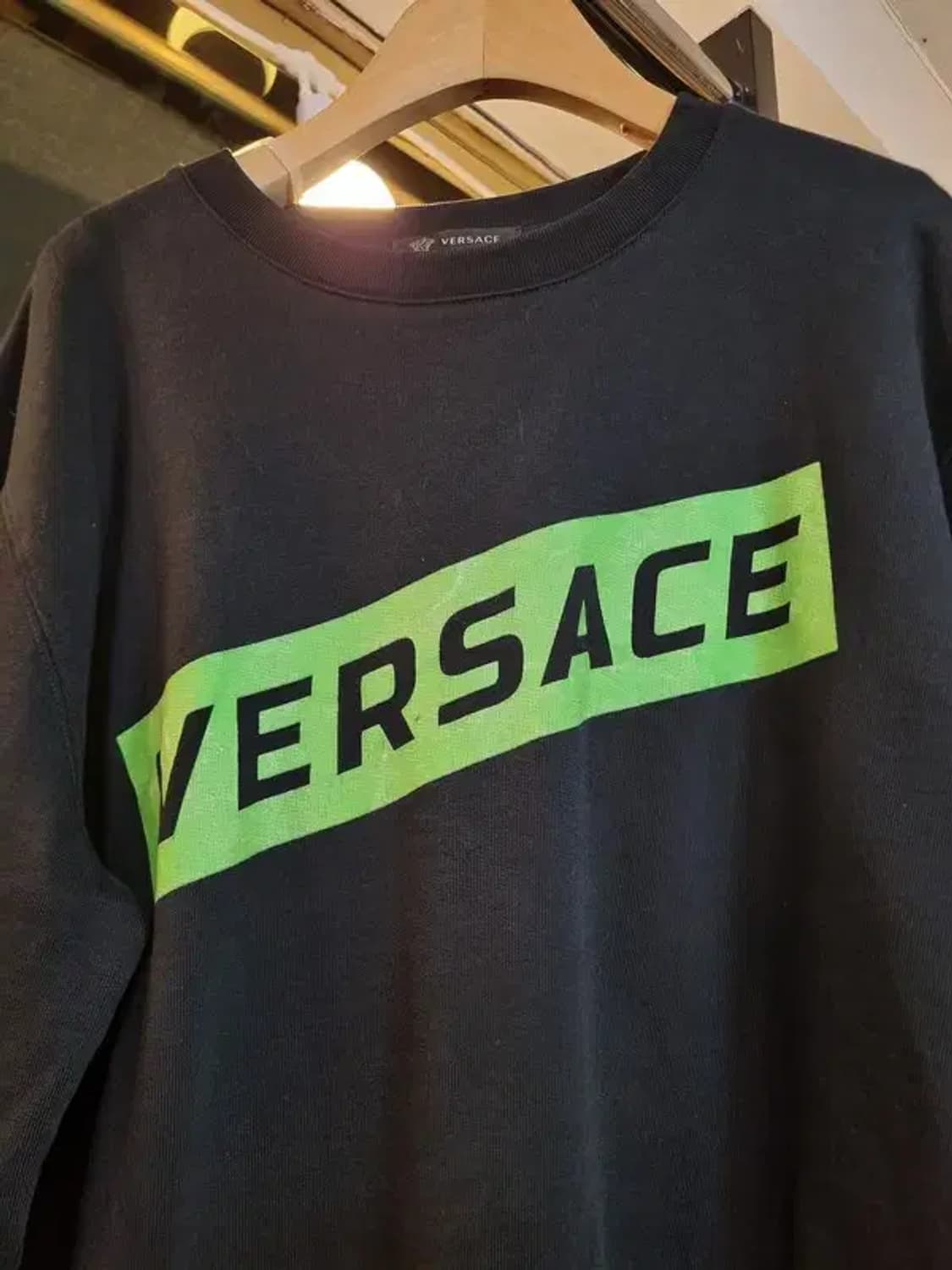 베르사체 M사이즈 로고 레터링 기모 맨투맨 상품이미지7