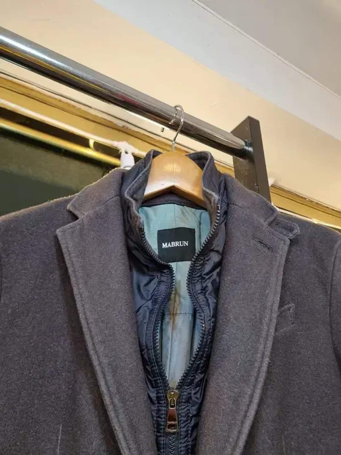 구매가 150만원 마브룬 50 사이즈 빈티지 코트 상품이미지3