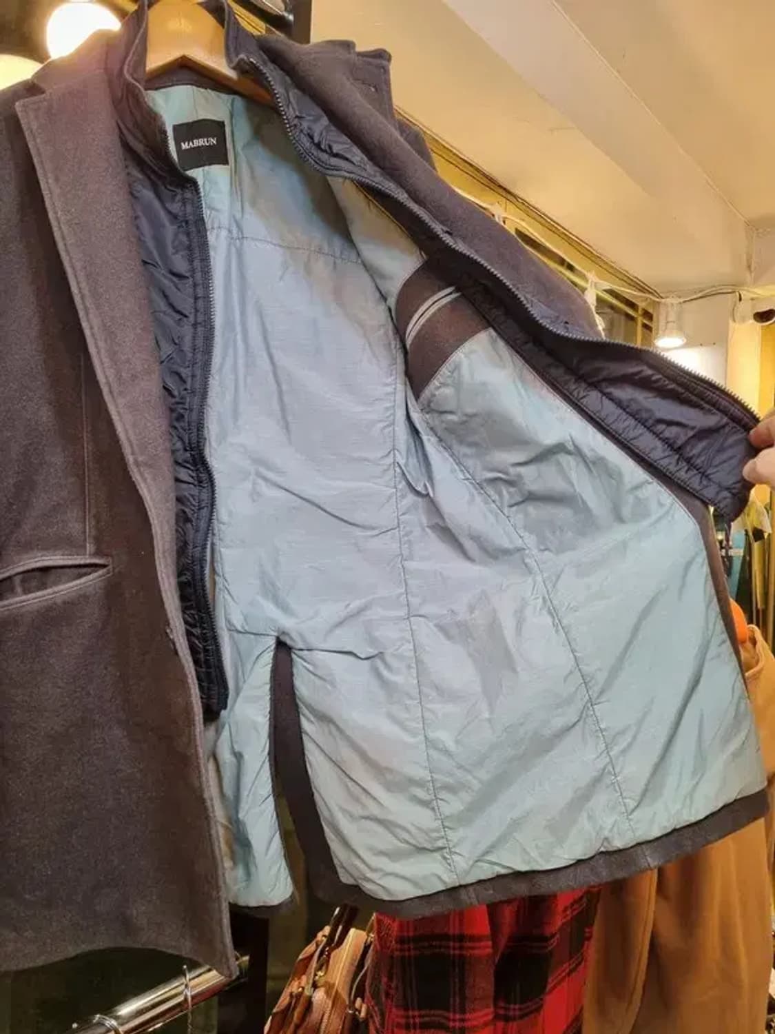 구매가 150만원 마브룬 50 사이즈 빈티지 코트 상품이미지7