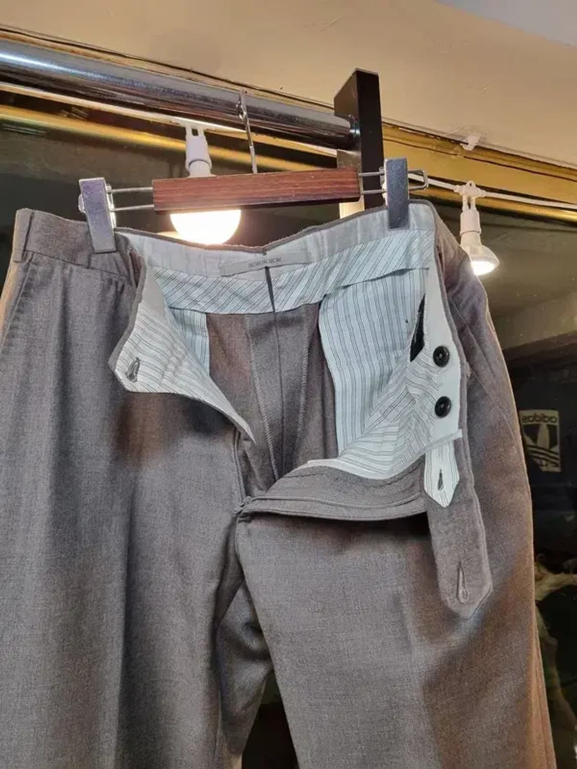 클래식 대장급 에르메네질도 제냐 울100% 트라우저 34사이즈 상품이미지4