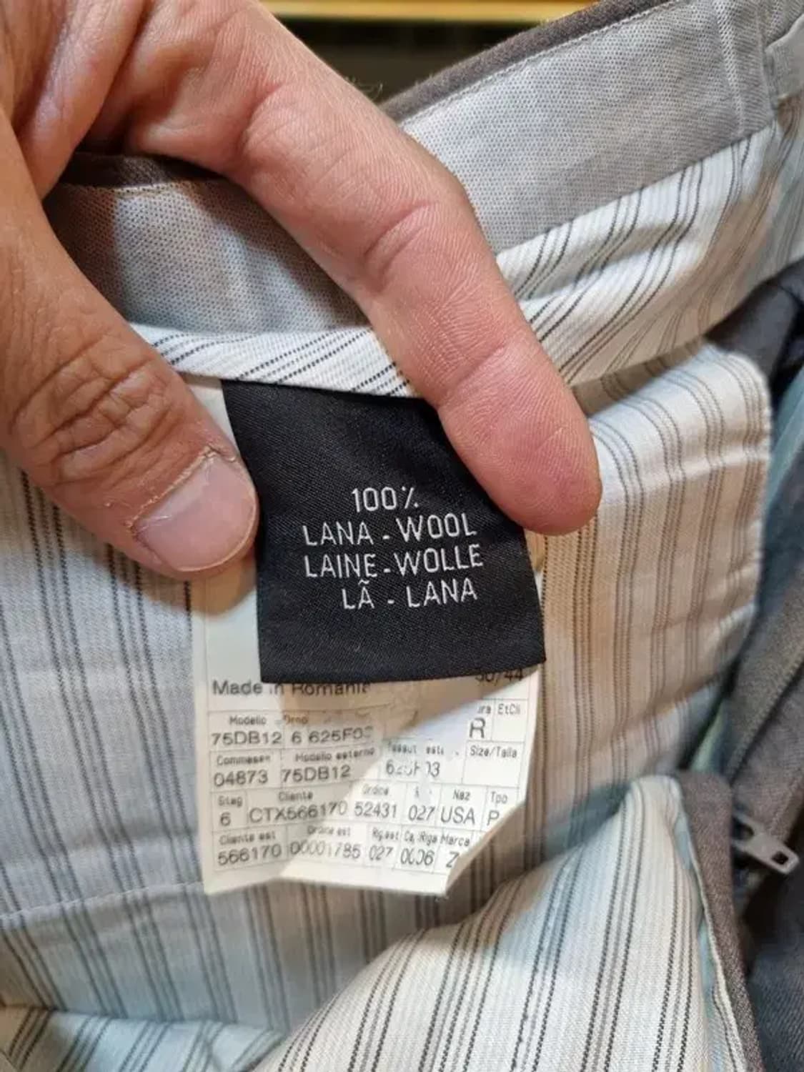 클래식 대장급 에르메네질도 제냐 울100% 트라우저 34사이즈 상품이미지6