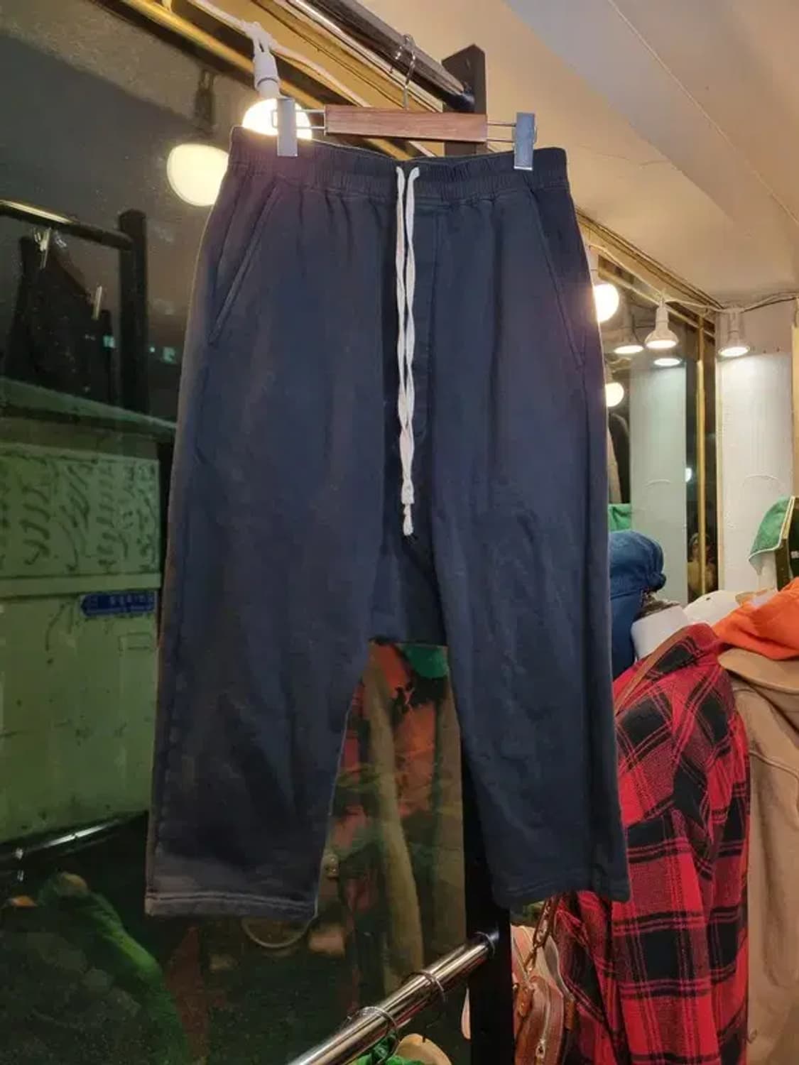 릭오웬스 다크쉐도우 L사이즈 롱 스트링 고프코어 배기팬츠 상품이미지1