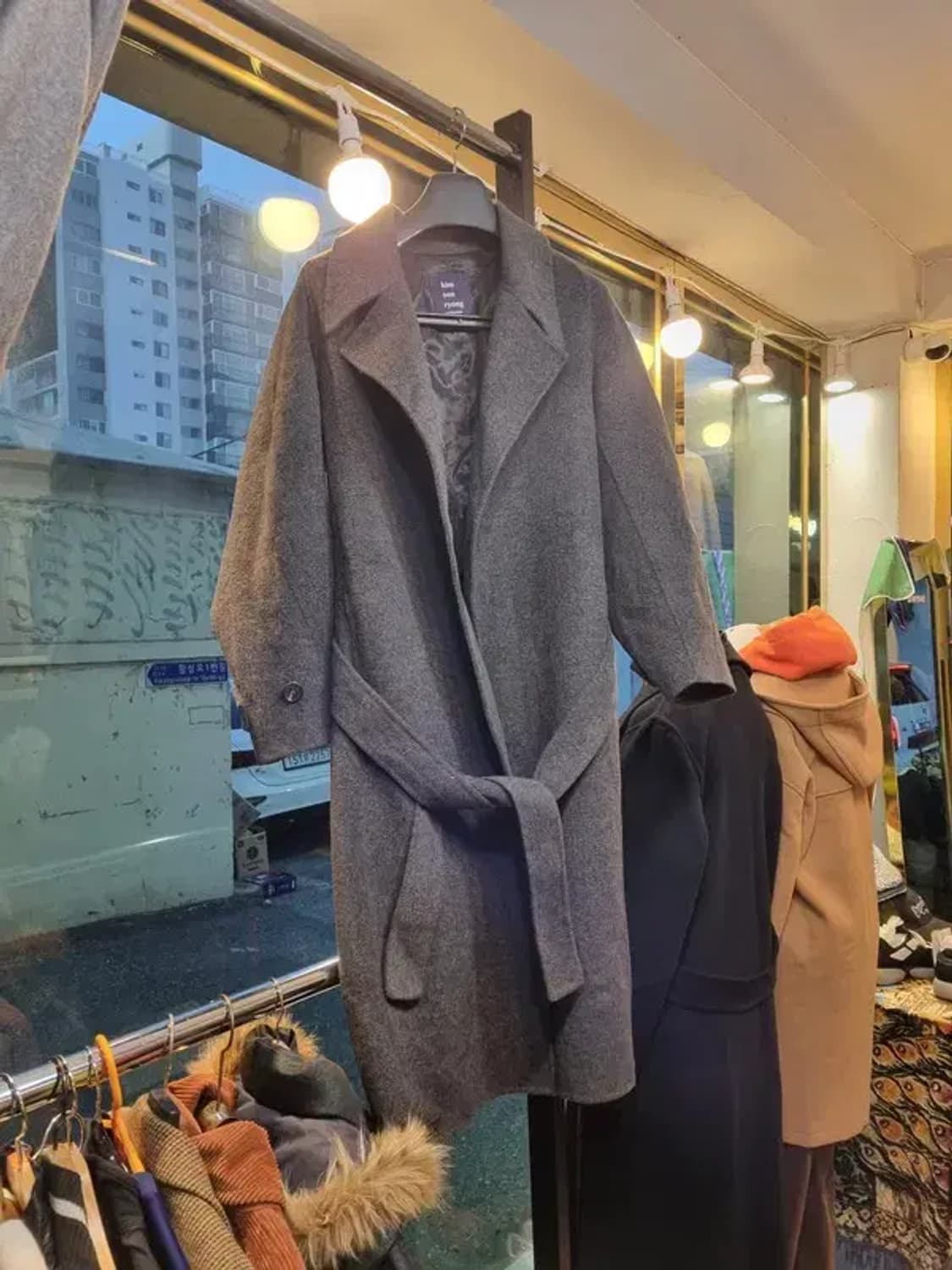 김서룡 실사이즈 66~77 캐시미어 울 혼방 코트 상품이미지1