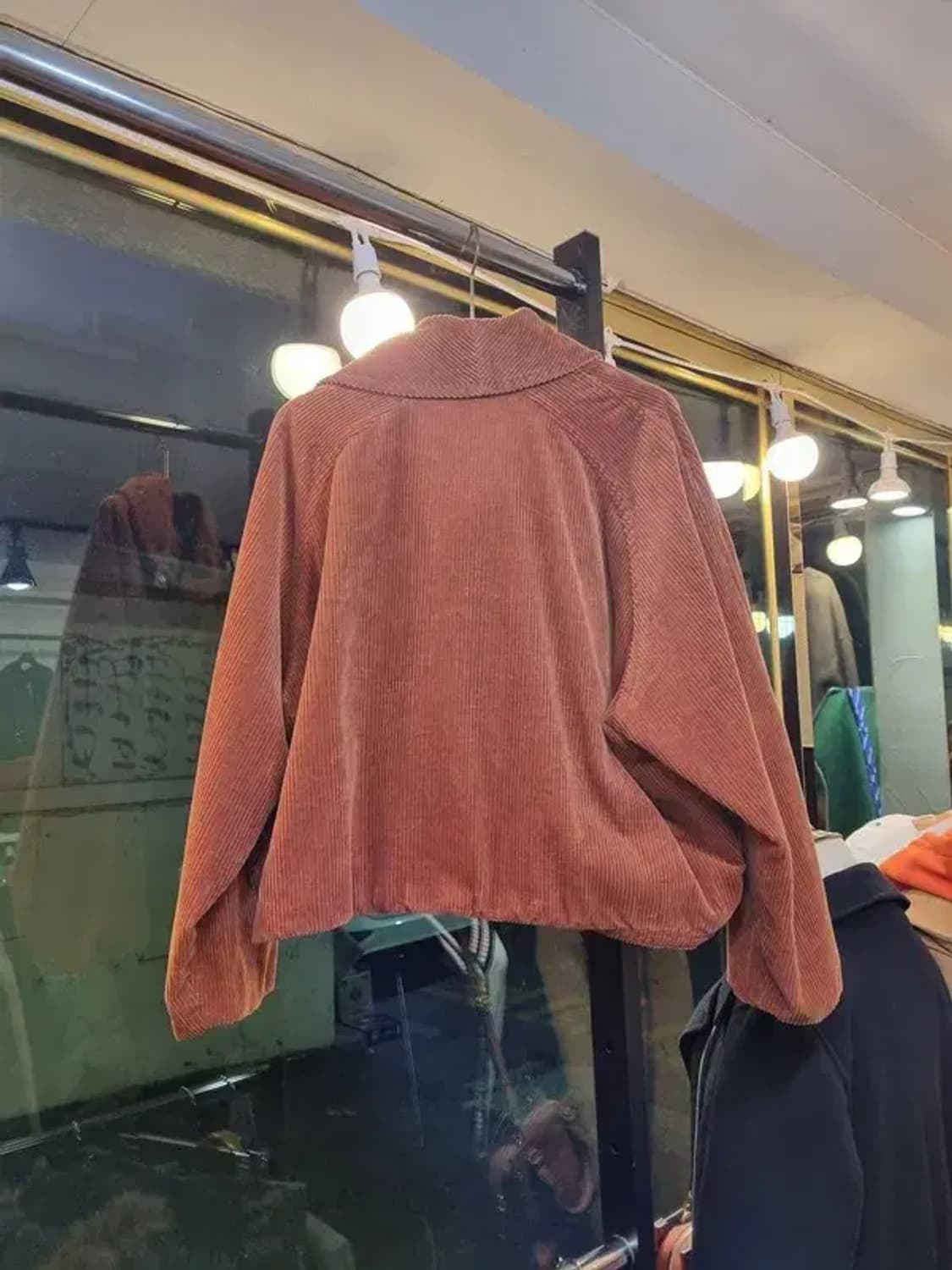 일본 빈티지 코듀로이 숄칼라 크롭자켓 38사이즈 상품이미지4