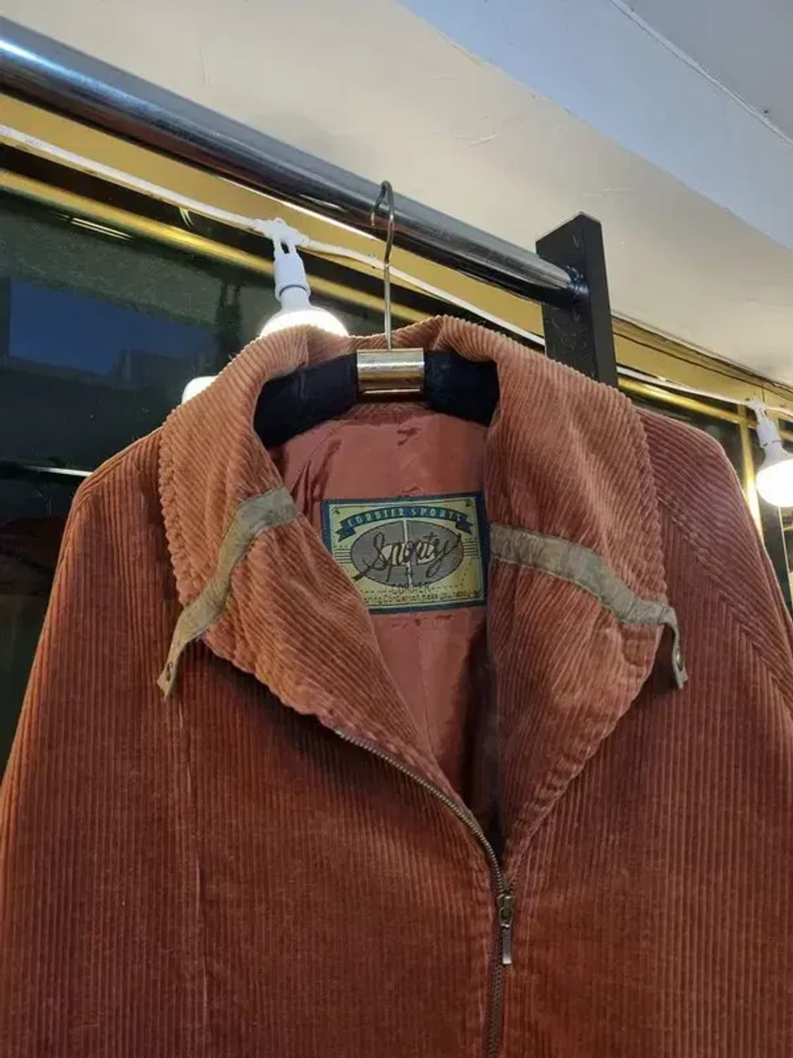 일본 빈티지 코듀로이 숄칼라 크롭자켓 38사이즈 상품이미지5