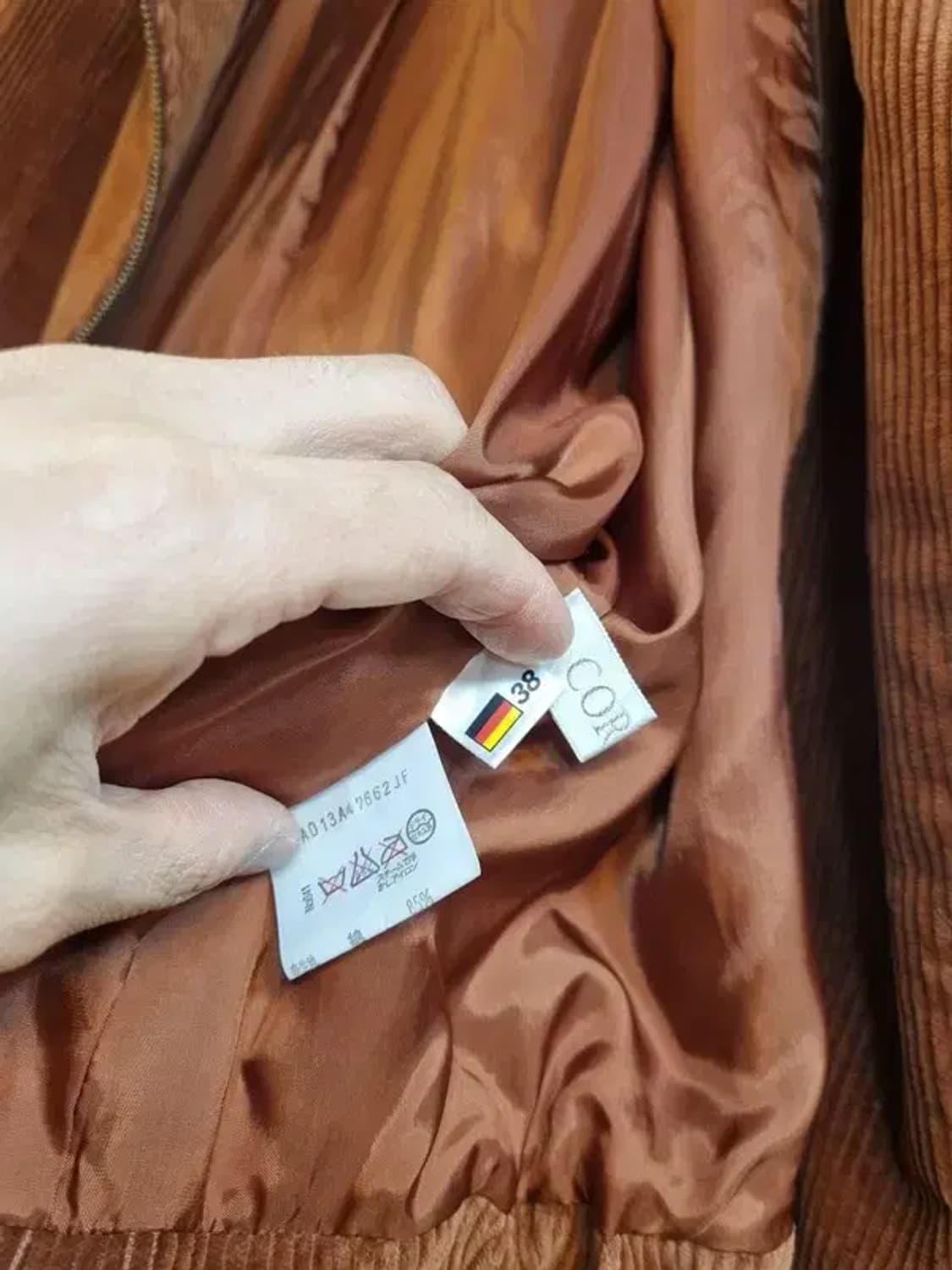 일본 빈티지 코듀로이 숄칼라 크롭자켓 38사이즈 상품이미지9