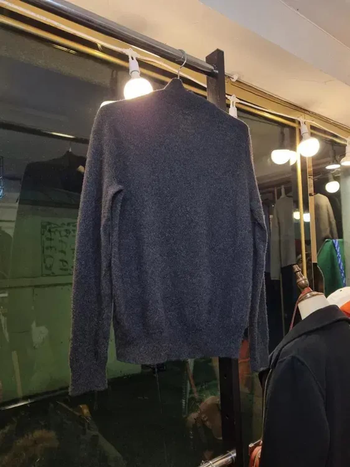 폴로 랄프로렌 램스울 100% 터틀넥 반집업 니트 XS사이즈 상품이미지3