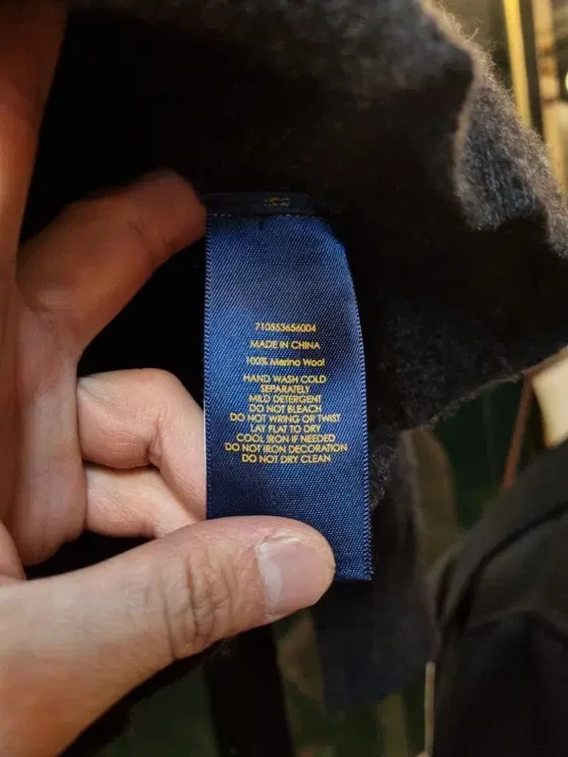 폴로 랄프로렌 램스울 100% 터틀넥 반집업 니트 XS사이즈 상품이미지8