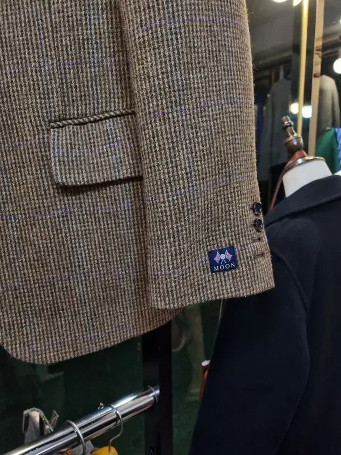 문트위드 실사이즈 55~66 소매 리얼버튼 울 100% 블레이저 상품이미지5