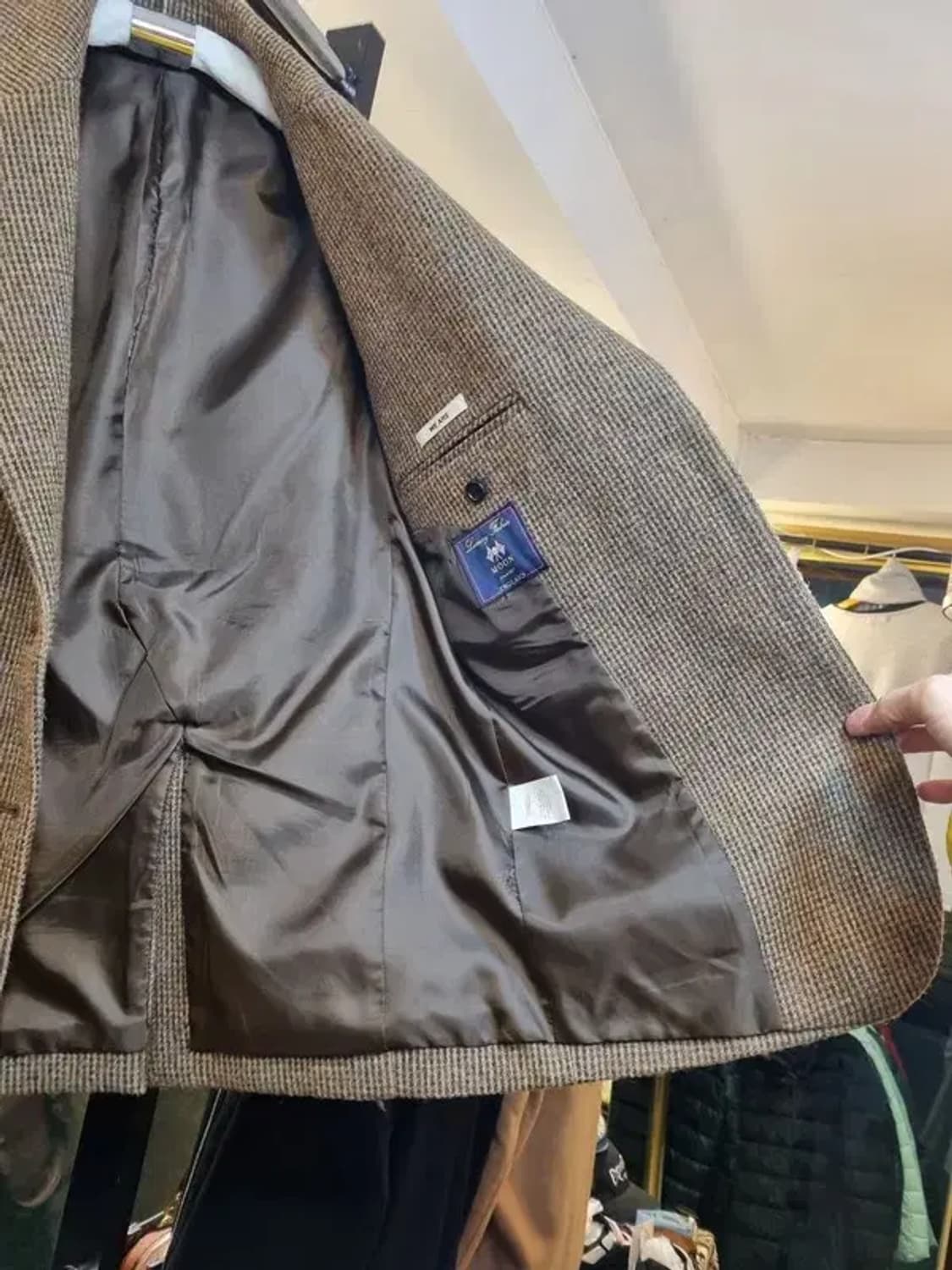 문트위드 실사이즈 55~66 소매 리얼버튼 울 100% 블레이저 상품이미지7