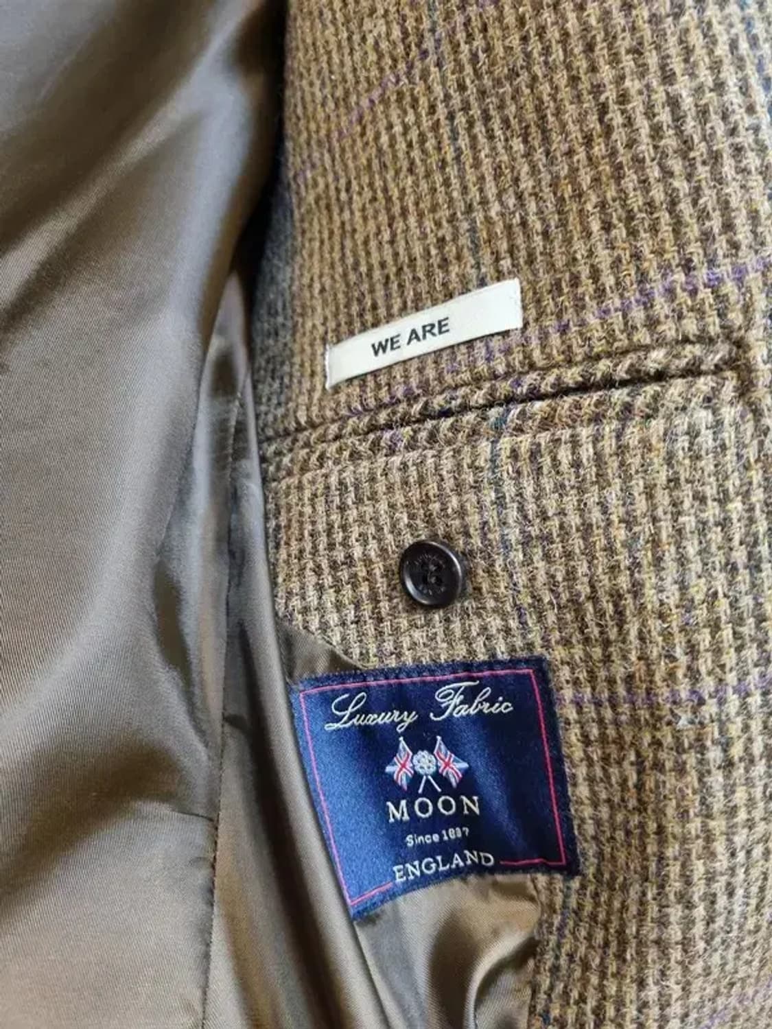 문트위드 실사이즈 55~66 소매 리얼버튼 울 100% 블레이저 상품이미지8