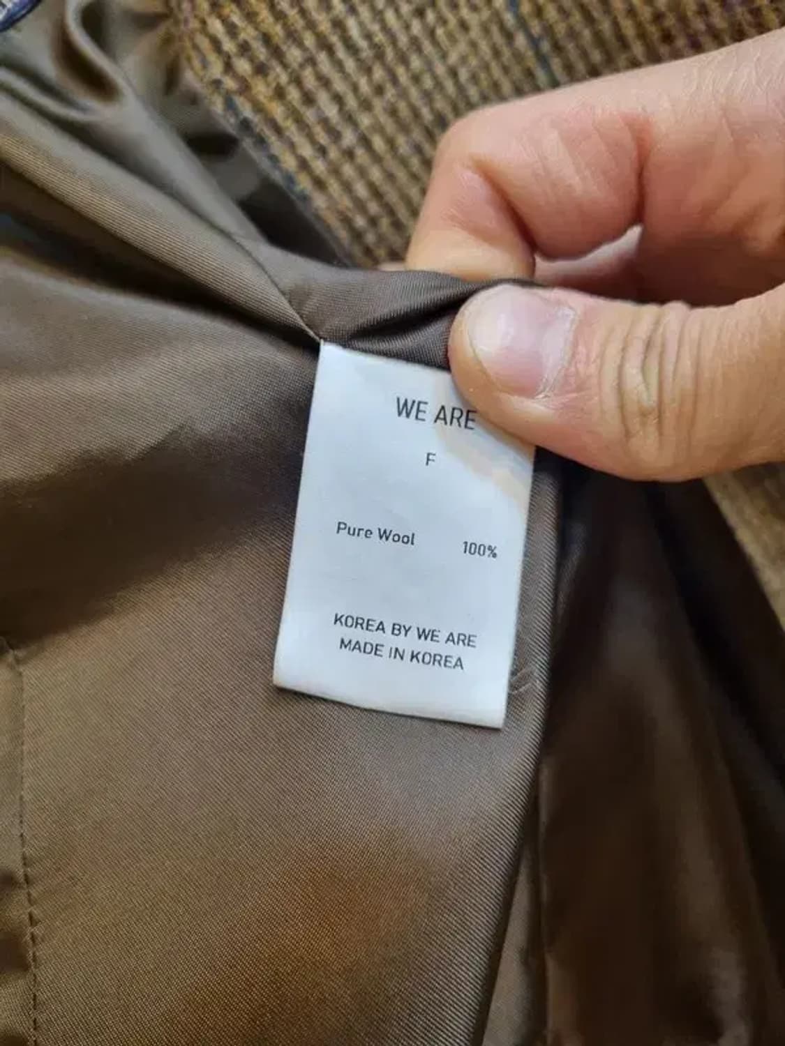 문트위드 실사이즈 55~66 소매 리얼버튼 울 100% 블레이저 상품이미지9