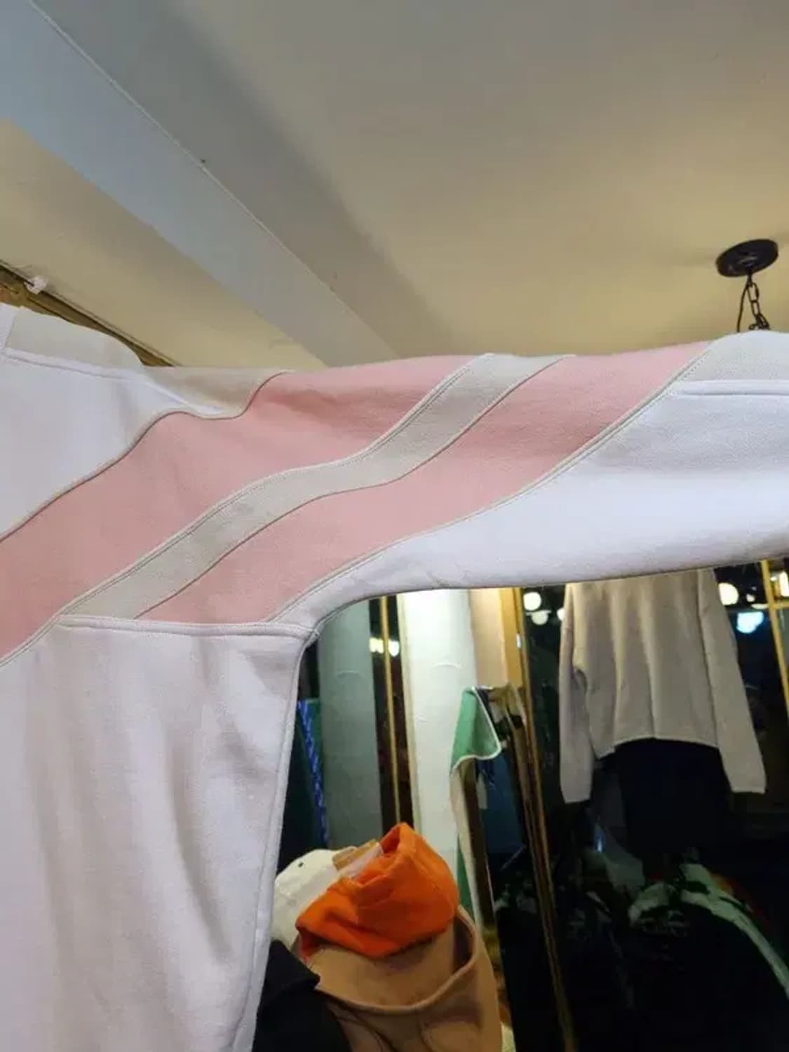 택채새상품 원가 60만 이로 IRO 실사이즈 66 블록컬러 기모맨투맨 상품이미지3