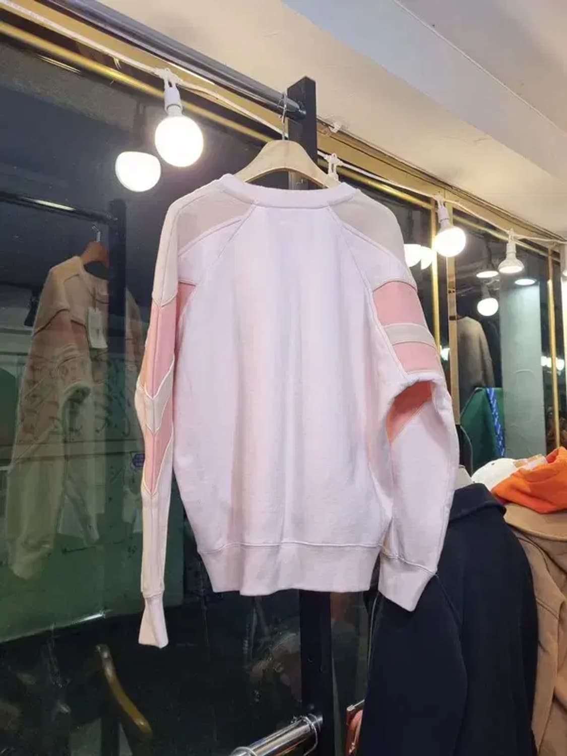 택채새상품 원가 60만 이로 IRO 실사이즈 66 블록컬러 기모맨투맨 상품이미지4